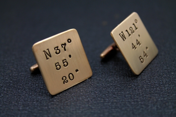 A Gift For Him on Fathers Day: Personalized Cufflinks