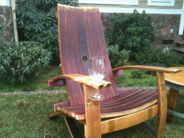 Wine Barrel Adirondack Chairs