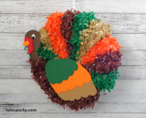 Thanksgiving Turkey Pinata Natural Thanksgiving Tablescape