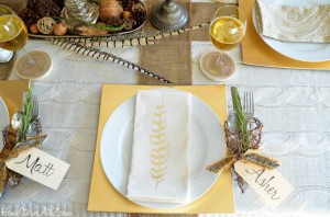 A Detailed and Natural Thanksgiving Tablescape