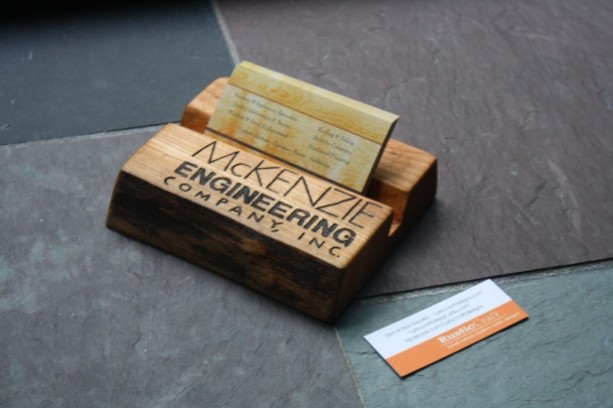 Handmade Personalized Christmas Gifts - Personalized Wooden Business Card Holder