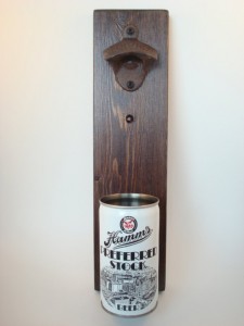 Unique Fathers Day Gifts - Beer Bottle Opener with Can Vintage Hamm Beer Drinker - handcrafted - American Made - aftcra