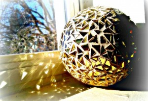 perfect gift for your client - mosaic gazing ball custom paperweight office decor