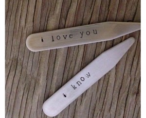 Valentines Gifts for Him - Handmade Gifts American Made Gift Ideas - Husband Gift - Boyfriend Gift - Personalized Stainless Steel Collar Stays
