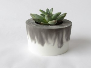 Mother’s Day Gift Guide for Every Type of Mom - Angela Horn - Black and White Concrete Planter || Cement Pot 02