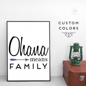 Mother’s Day Gift Guide for Every Type of Mom - Angela Horn - Ohana Means Family 8 by 10 Art Print