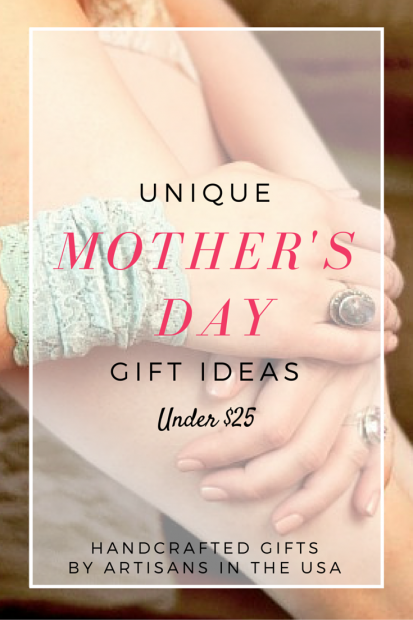 Unique Mothers Day Gift Ideas Under 25 - Handmade Gift made in the USA - Artisanal Handcrafted Gifts for Mom on aftcra