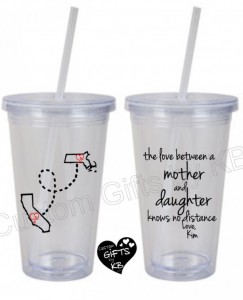Unique Mother's Day Gifts Under 25 - Mother:Daughter “Knows No Distance” Matching Tumbler