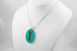 Unique Mother's Day Gifts Under 25 - Turquoise Seahorse Necklace