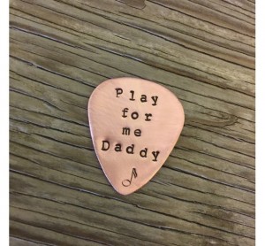 Handmade Gifts for Dad - ready to ship guitar pick for dad Play For Me Daddy Fathers Day Gift Idea