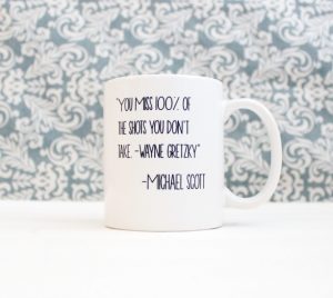 Under 15 Fathers Day - Wayne Gretzky Michael Scott Quote Mug - The Office tv Show