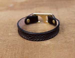 Under 25 Fathers Day - Leather Herringbone Bracelet