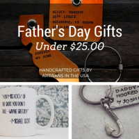Unique Father's Day Gifts Under $25 - Handmade gift ideas for him - aftcra - gifts - handcrafted gifts - American made gifts - Made in USA gifts for Fathers Day