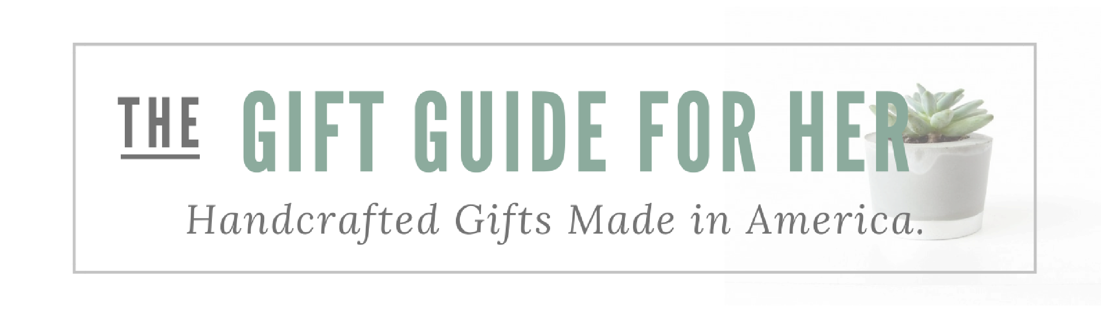 Gift Guide Landing Page Graphics