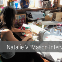 Natalie V Mason Interview on aftcra - Handmade Handcrafted tote bags - ombre pillow throws - hand dyed table runners