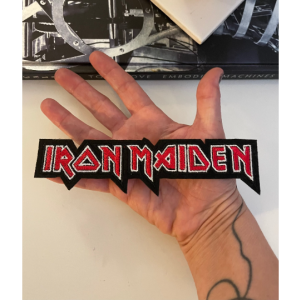 Embroidered Iron On Applique’ Patch Heavy Metal Iron Maiden Logo